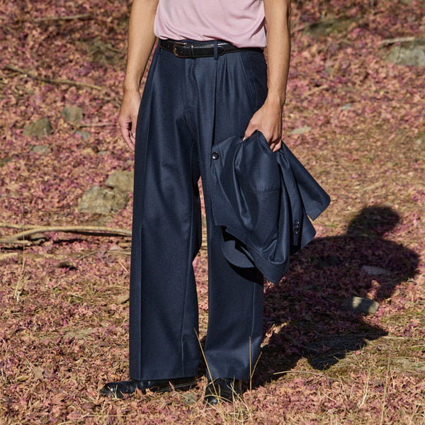 cmmawear トラウザーズ ワイド ブラック サイズS 2025AW新作>Wide trousers(ワイドトラウザーズ) – IKIJI