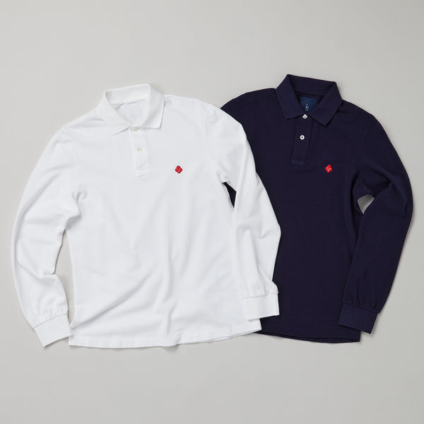 Garment dyed Longsleeve Polo Shirts(製品染め長袖ポロシャツ)