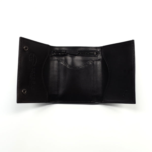 <新作>Horween Three Folded Wallet(ホーウィン三つ折り ワンポイントロゴ ウォレット)