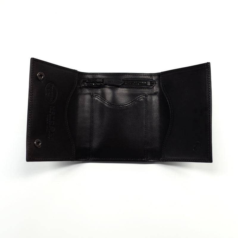 <新作>Horween Three Folded Wallet(ホーウィン三つ折り ワンポイントロゴ ウォレット)