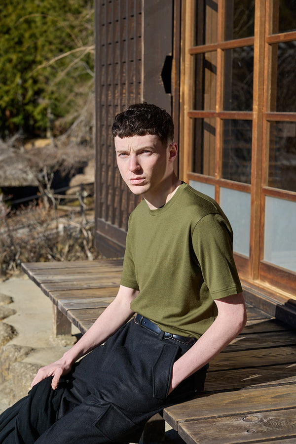 <2025AW新作>Higuchi wool T-shirt(樋口ウールTシャツ)