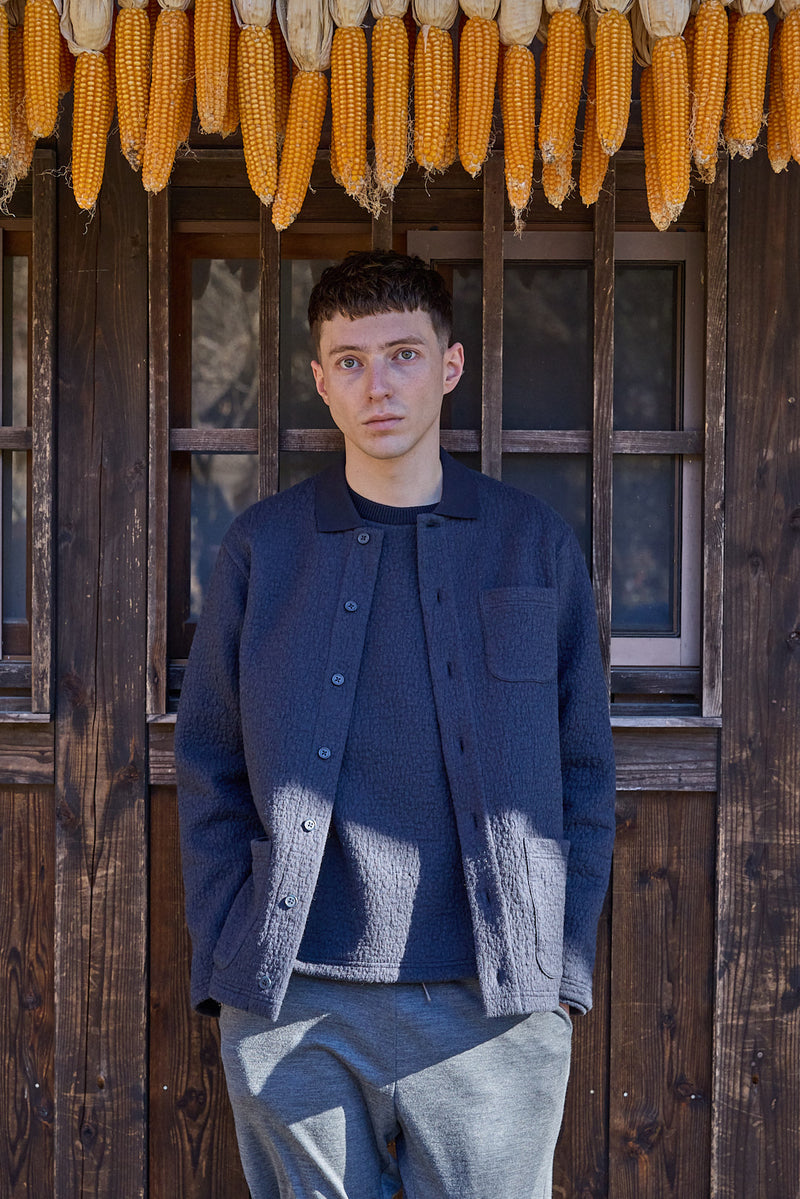 <2025AW新作>Work Jacket(シワ加工裏起毛ワークジャケット)