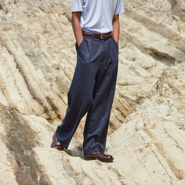 <2025SS新作>Linen Jersey Wide Trousers(リネンジャージーワイドトラウザーズ)