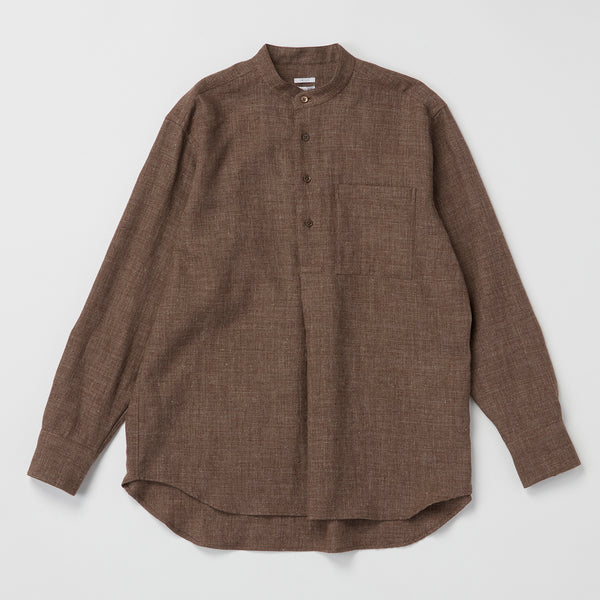 Wool linen Pullover Shirts(ウールリネンプルオーバーシャツ)<br>※2色展開