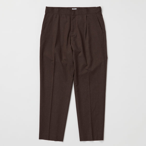 Wool waist adjustable trousers(アンリセミフラノ ウエストアジャストトラウザーズ)<br>※2色展開