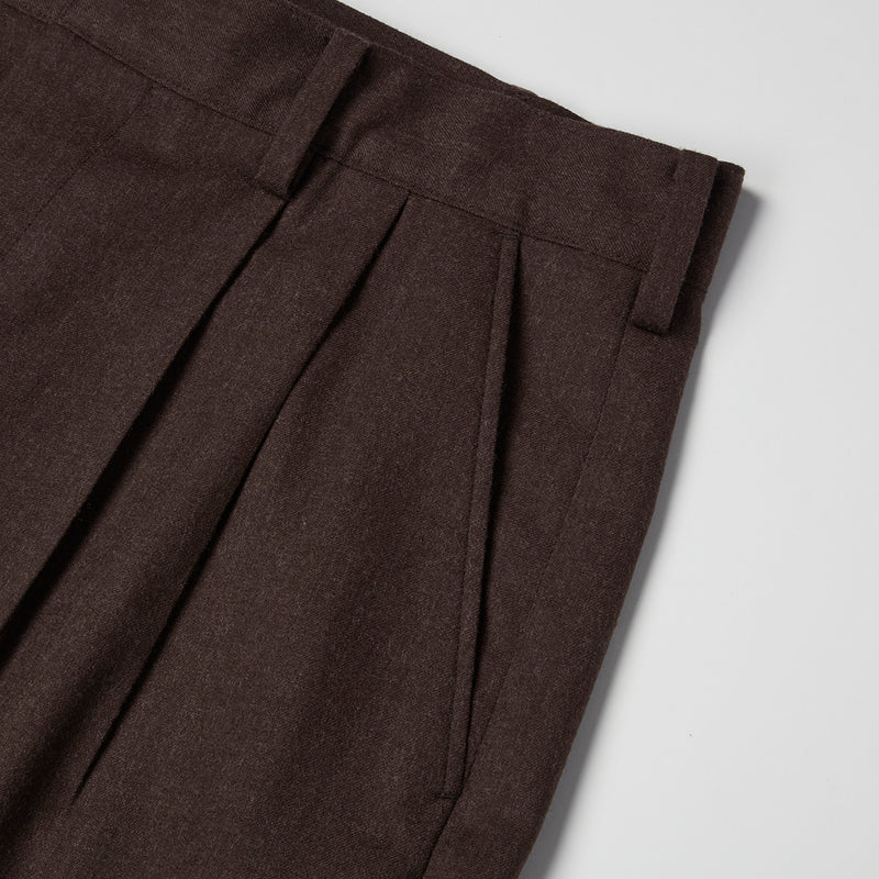Henri Semi flannel wide trousers(アンリセミフラノワイドパンツ)<br>※2色展開