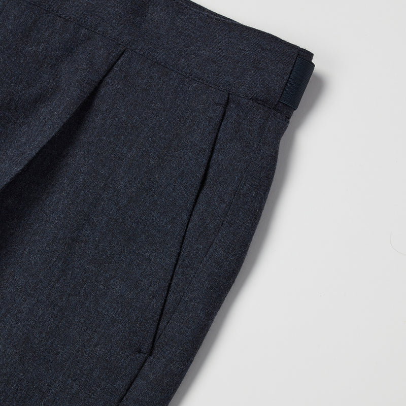 Wool waist adjustable trousers(アンリセミフラノ ウエストアジャスト