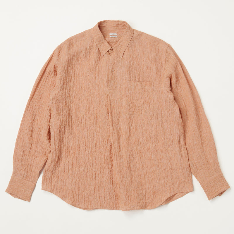<24SS新作>Linen pullover shirt(リネンプルオーバーシャツ)