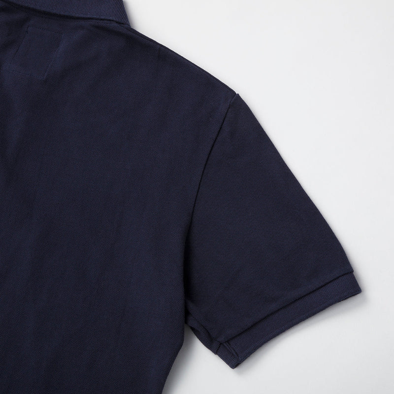 【2024年】刺繡が選べるカスタムオーダーポロシャツ(紺)<br>※送料無料