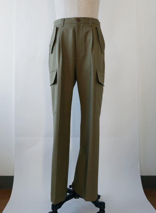 2024AW新作>Wool cargo pants(ウールカーゴパンツ) – IKIJI OFFICIAL SITE