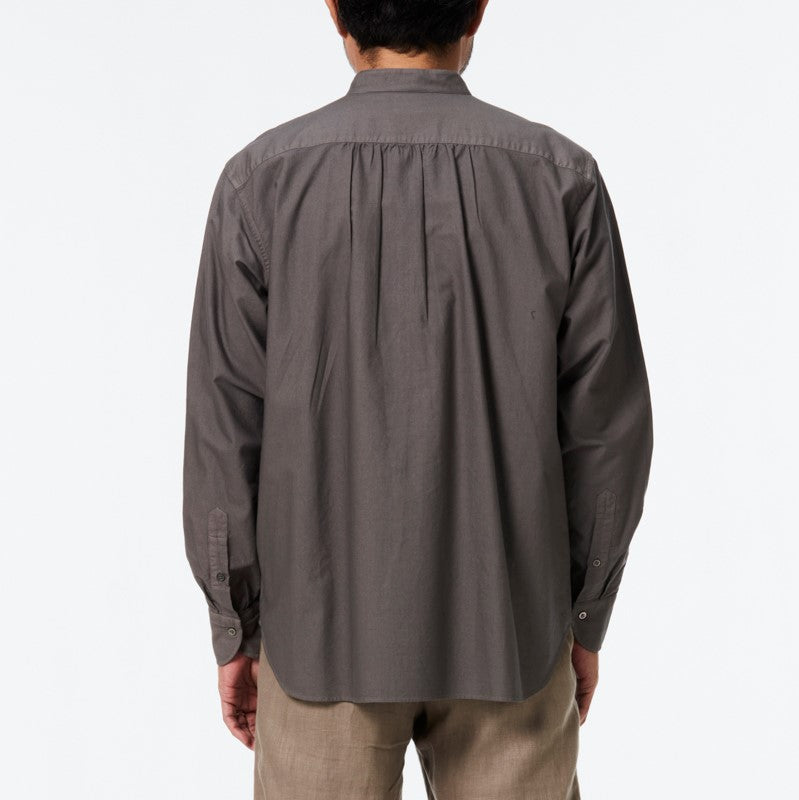 Garment dyed dickey shirt(イカ胸スタンドカラーシャツ リラックス 