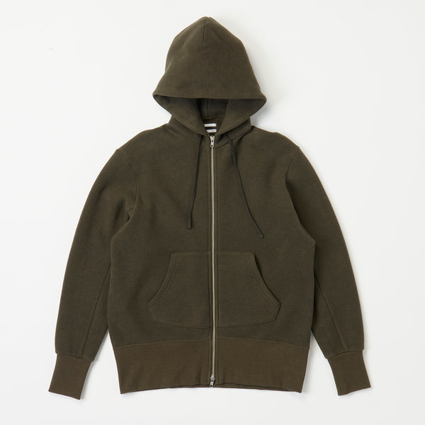 Zip front hoodie(裏起毛ジップパーカー)<br>※22AW新色
