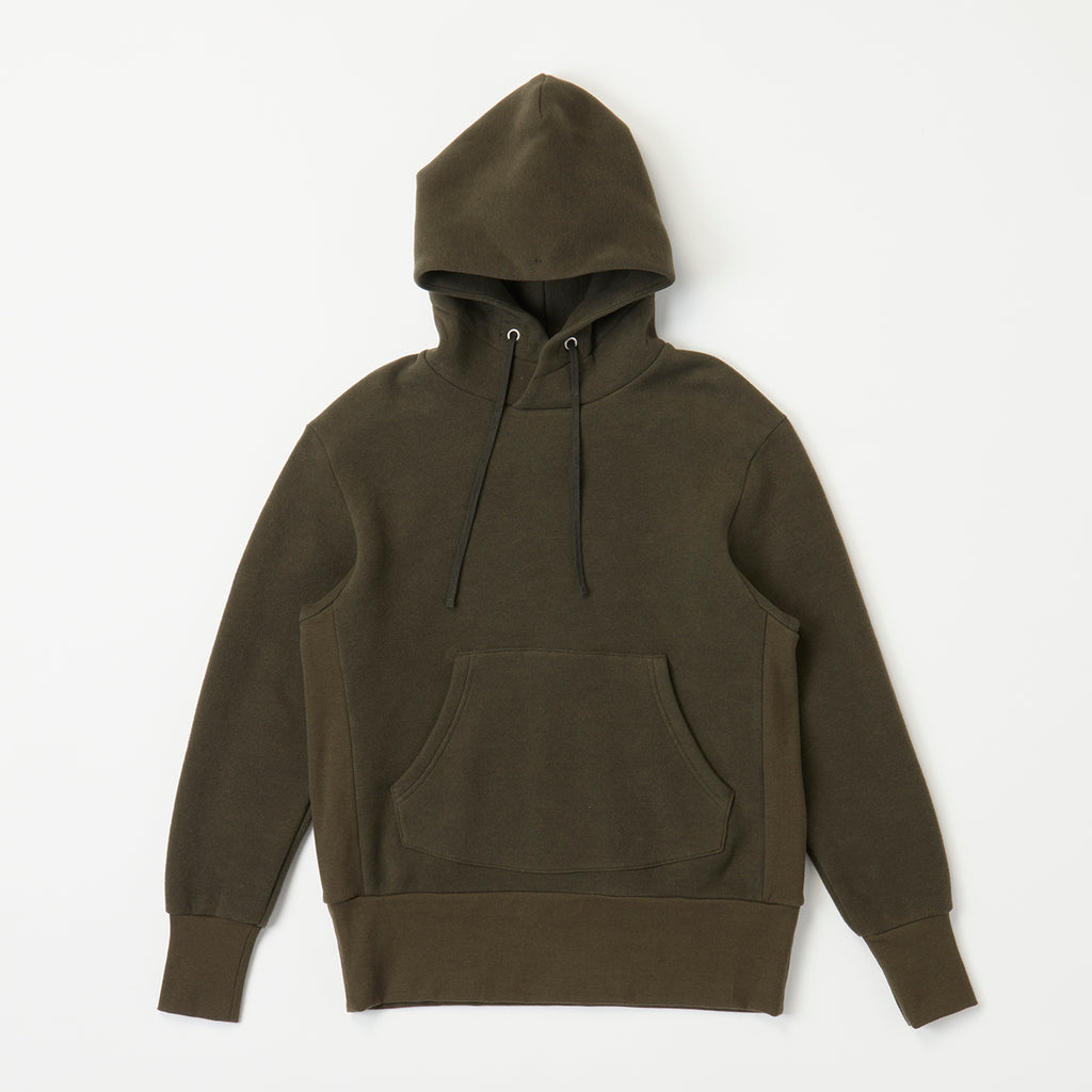 Pullover hoodie(裏起毛プルオーバーパーカー), Green(苔色), ※ラスト一点