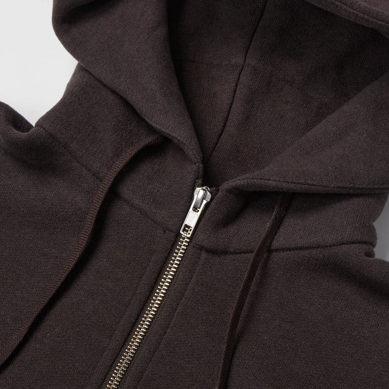 Zip front hoodie(裏起毛ジップパーカー)<br>※23AW新色