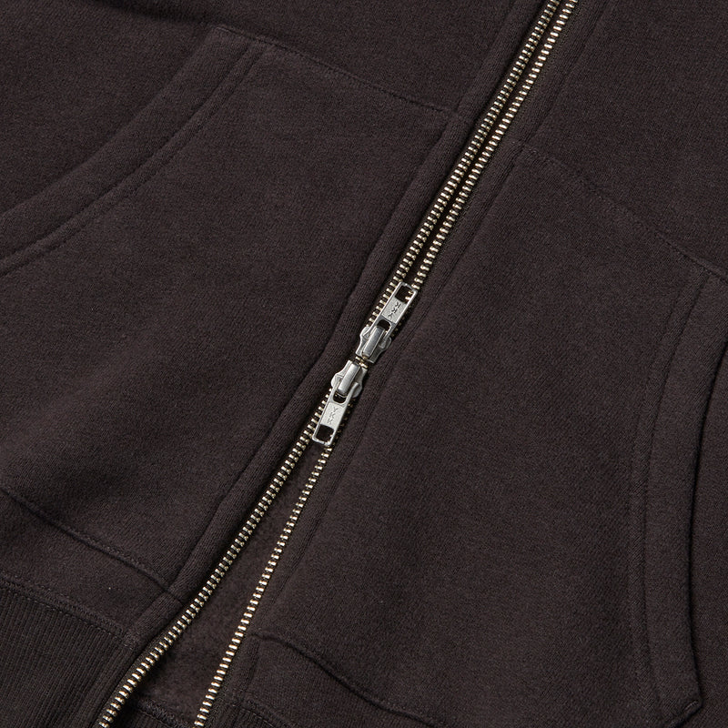 Zip front hoodie(裏起毛ジップパーカー)<br>※23AW新色