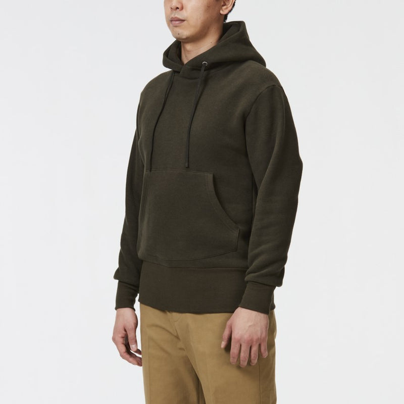 Pullover hoodie(裏起毛プルオーバーパーカー)※Green(苔色) – IKIJI