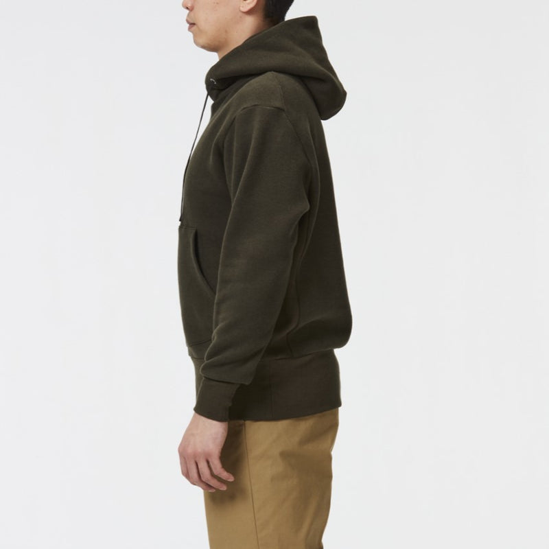 Pullover hoodie(裏起毛プルオーバーパーカー)<br>Green(苔色)